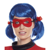 Perruca Pigtails Blau