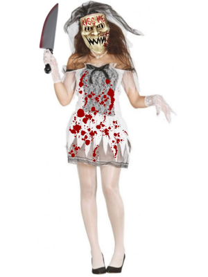 Disfraz de Novia de La Purga Kiss Me - Disfraces Halloween Mujer