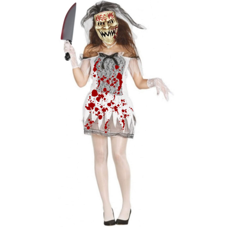Disfraz de Novia de La Purga Kiss Me - Disfraces Halloween Mujer