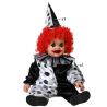 Disfraz de Payaso Blanco y Negro Bebe