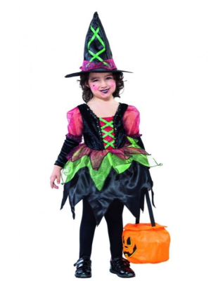 Disfraz de Bruja Colores Infantil