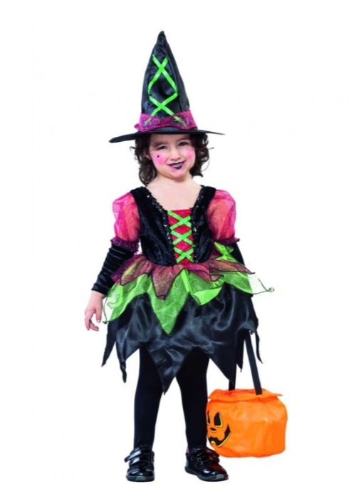 Disfraz de Bruja Colores Infantil