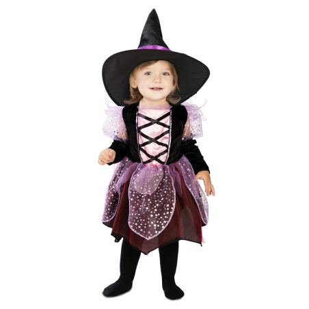 Disfraz de Bruja Rosa Bebe