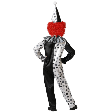 Disfraz de Payaso Blanco y Negro Infantil