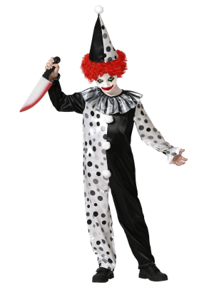 Disfraz de Payaso Blanco y Negro Infantil
