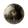 Escudo Vikingo Con Pico Dorado - Complementos de Barbaros y Vikingos