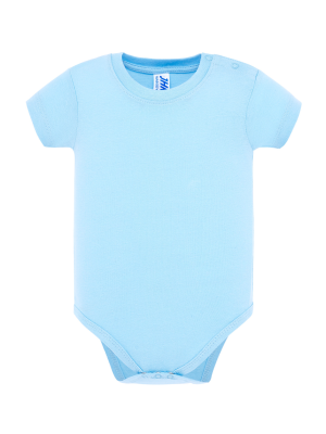 Body Azul Claro Manga Corta Bebe