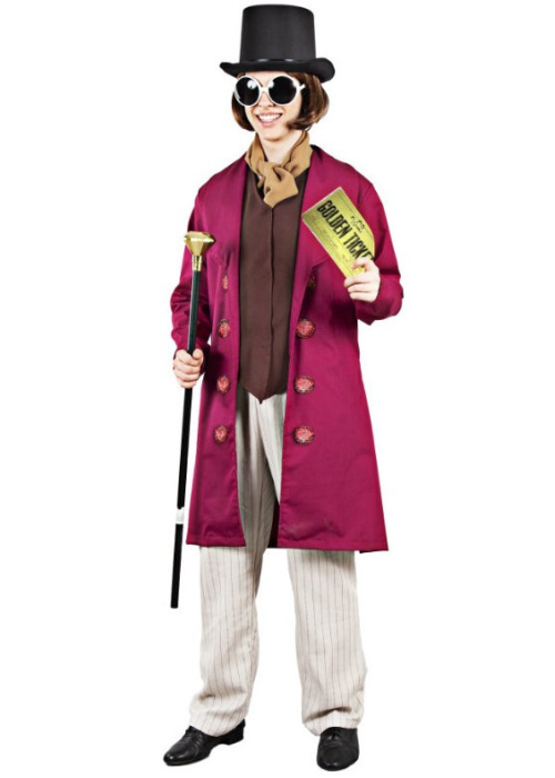 Disfraz de Willy wonka y Charlie Chocolate