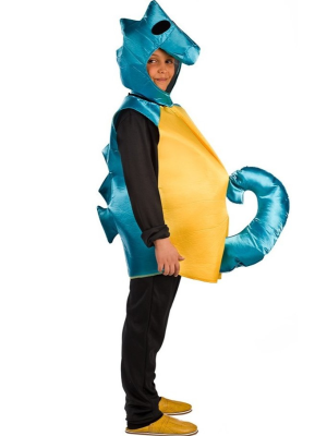 Disfraz de Caballito de Mar Azul Infantil