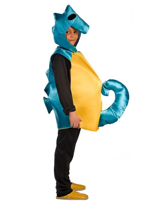 Disfraz de Caballito de Mar Azul Infantil
