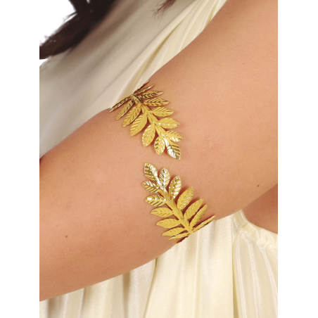 Brazalete Hojas Dorado