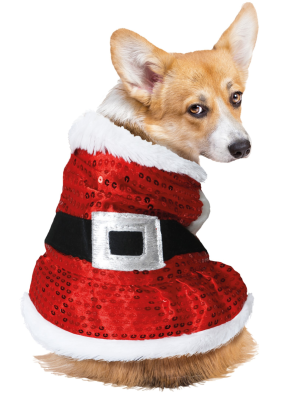 Disfraz de Papa Noel Lentejuelas para Perro