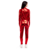 Malla Color Roja Metalizada - Disfraz Umpa Lumpa 