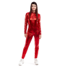 Malla Color Roja Metalizada - Disfraz Umpa Lumpa 
