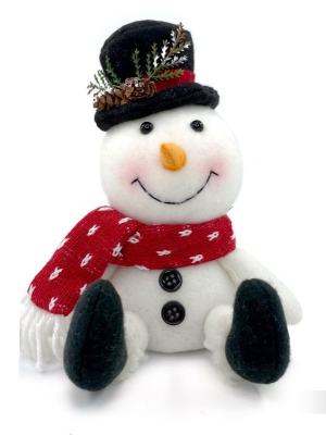 Muñeco de Nieve Sentado