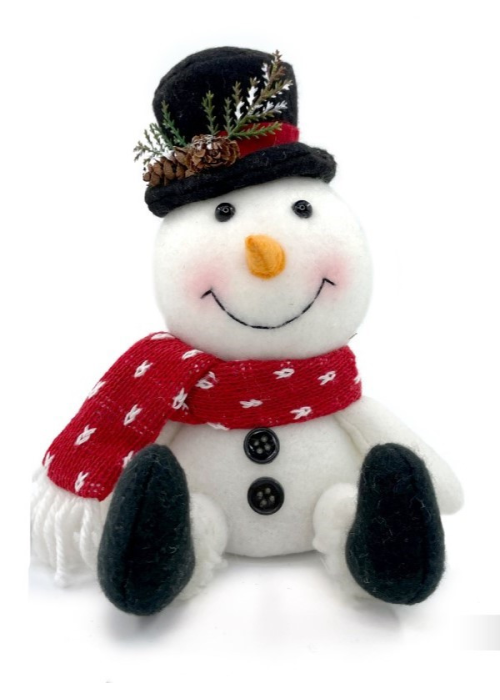 Muñeco de Nieve Sentado