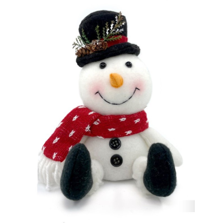 Muñeco de Nieve Sentado