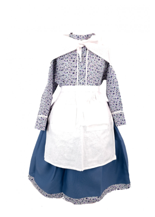Conjunto Casera Infantil Azul Oscuro Laida - Trajes Neska - Baserritarra Niña