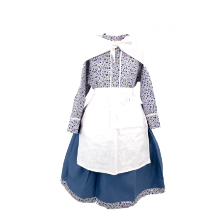 Conjunto Casera Infantil Azul Oscuro Laida - Trajes Neska - Baserritarra Niña