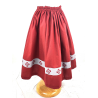 Falda Casera Granate Bies Eguzkilore Infantil