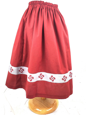Falda Casera Granate Bies Eguzkilore Infantil