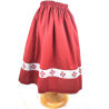 Falda Casera Granate Bies Eguzkilore Infantil