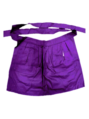 Delantal Aldeana Liso Morado- Trajes Regionales Vascos