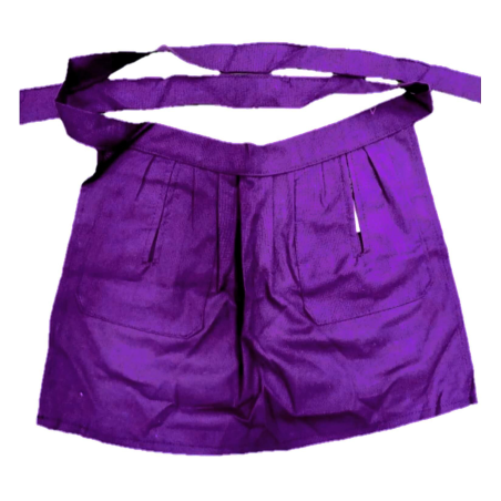 Delantal Aldeana Liso Morado- Trajes Regionales Vascos