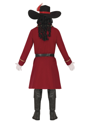 Disfraz de Pirata Garfio con Casaca Roja