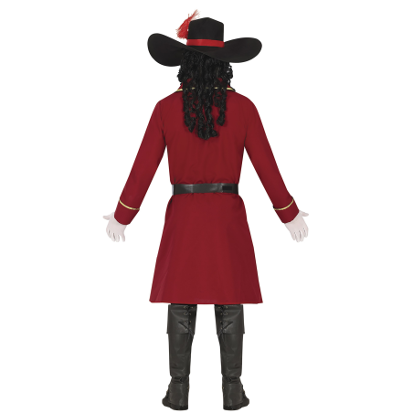 Disfraz de Pirata Garfio con Casaca Roja