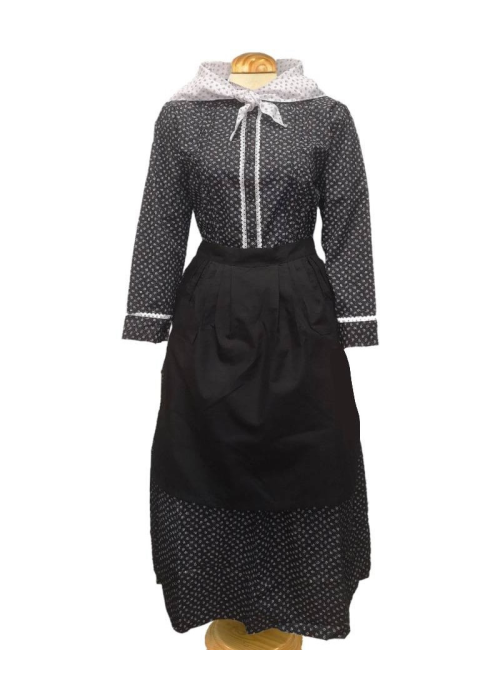 Conjunto Casera Flores Negro