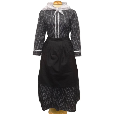 Conjunto Casera Flores Negro