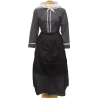 Conjunto Casera Flores Negro
