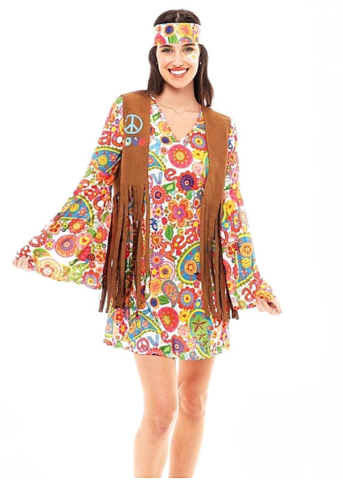 Vestit De Hippie Taronja Dona