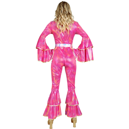 Disfraz de Disco Rosa Mujer