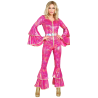 Disfraz de Disco Plata Mujer