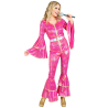 Disfraz de Disco Plata Mujer