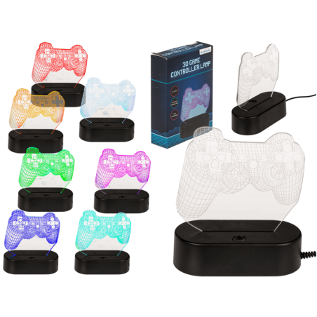 Luz 3D Mando Juego LED