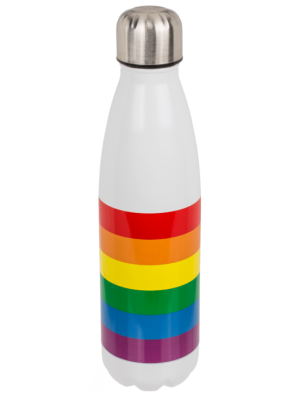 Botella Metalico Arcoiris Pride