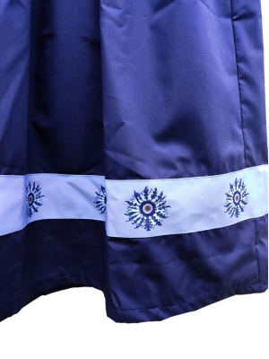 Falda Casera Azul Eguzkilore - Trajes regionales vascos