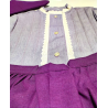 Conjunto Casera Morado Rayas con Bies Morado Eguzkilores