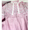 Conjunto Casera Rosa de flores para niña