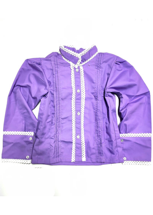 Blusa Hilandera Lila Niña - Trajes Regionales