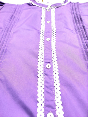 Blusa Hilandera Lila Mujer - Trajes Regionales