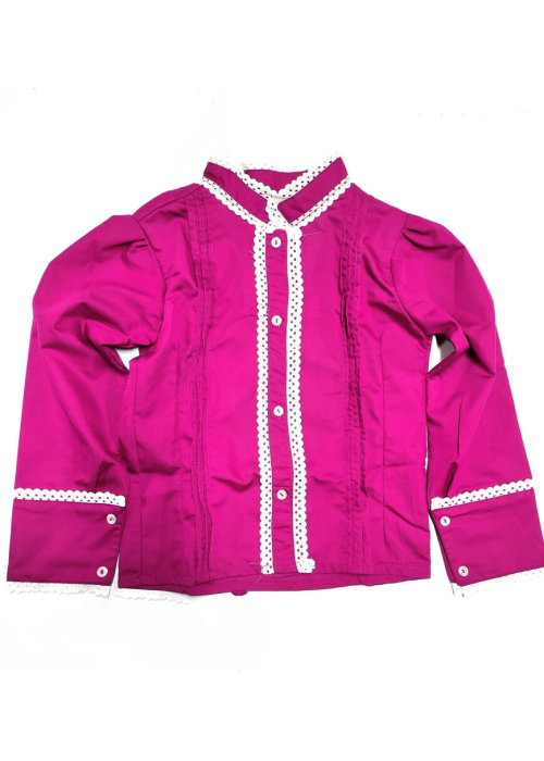 Blusa Hilandera Rosa Fucsia Niña - Trajes Regionales