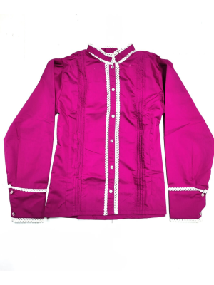 Blusa Hilandera Rosa Fucsia Mujer - Trajes Regionales