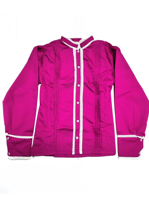 Blusa Hilandera Rosa Fucsia Mujer - Trajes Regionales