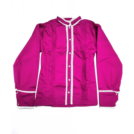 Blusa Hilandera Rosa Fucsia Mujer - Trajes Regionales