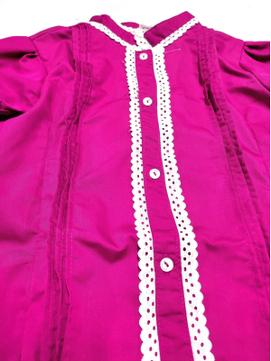 Blusa Hilandera Rosa Fucsia Mujer - Trajes Regionales