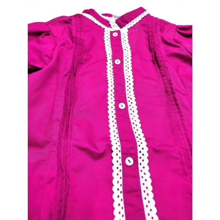 Blusa Hilandera Rosa Fucsia Mujer - Trajes Regionales